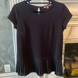 Black Pleated Top